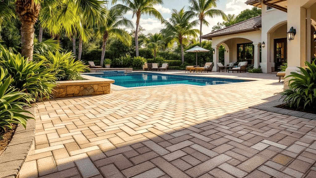 Lauderhill FL Concrete Concrete Pool Decks in Lauderhill - outdoor pool area flooring