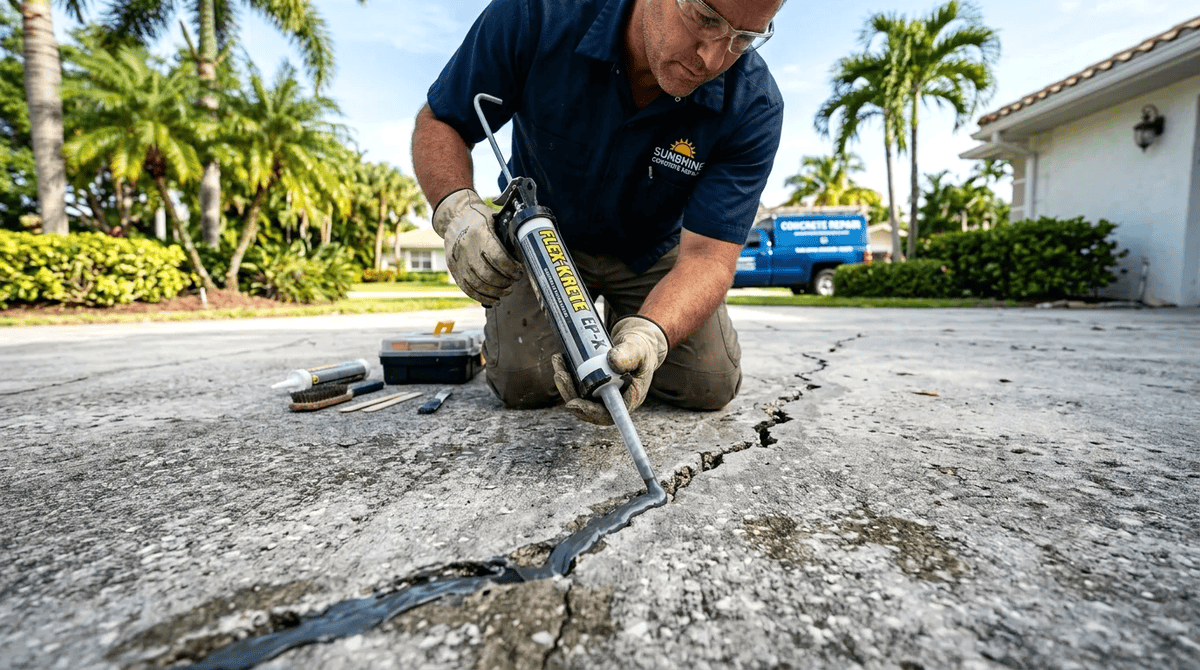 Lauderhill FL Concrete Concrete Repair in Lauderhill - Epoxy injection for durable repairs